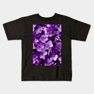 Beautiful Violet Flowers, for all those who love nature #127 Kids T-Shirt